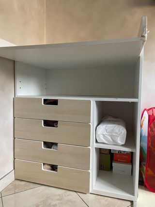 Fasciatoio trasformabile in scrivania