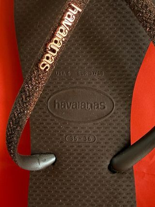 Havaianas Square Glitter castanho 37/38