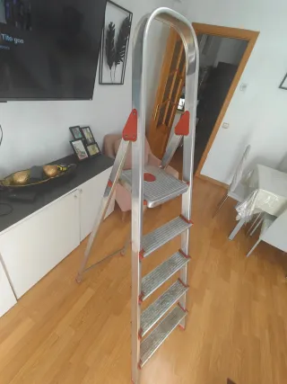 Escalera 5 peldaños aluminio