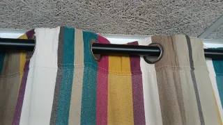 Tende multicolor in tessuto