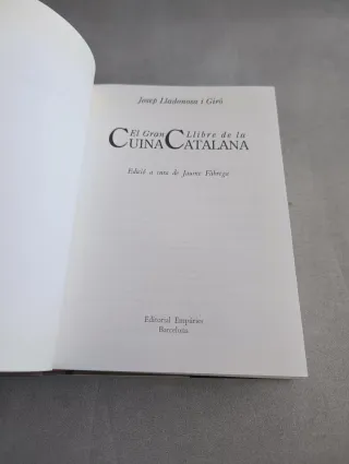 EL GRAN LLIBRE DE LA CUINA CATALANA. JOSEP LLADONO