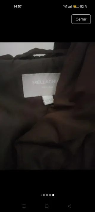 Abrigo mujer marrón chocolate