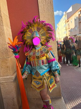 Traje Carnaval Comparsa Badajoz Pájaro