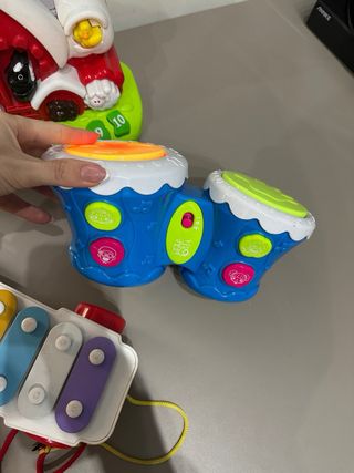 Lotto giochi Chicco fattoria e strumenti musicali