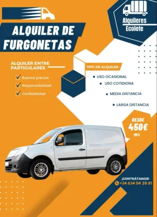 Alquiler de furgoneta