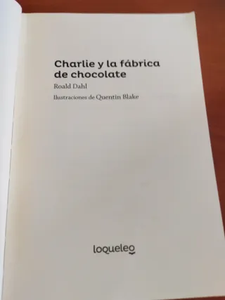 Libro 6 de primaria charli y la fabrica de chocote