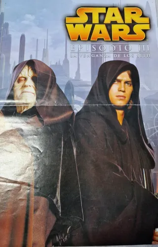 Revista-poster Star Wars Burger King Episodio III