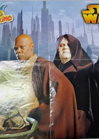 Revista-poster Star Wars Burger King Episodio III