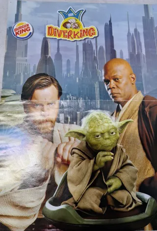 Revista-poster Star Wars Burger King Episodio III