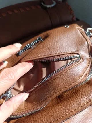 Mochila Desigual Marrón Grande