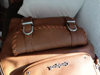 Mochila Desigual Marrón Grande