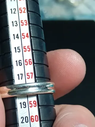 Anillo en plata de ley Malaquita