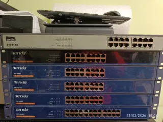 Switch Netis y Tenda 16 y 24 Puertos 10/100/1000