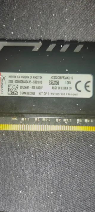 Tarjeta RAM 16 GB ddr4