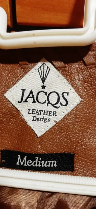 Chaqueta de piel marrón Jacs