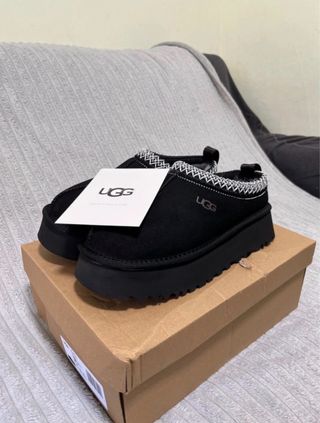 UGG Negro Zuecos Plataforma