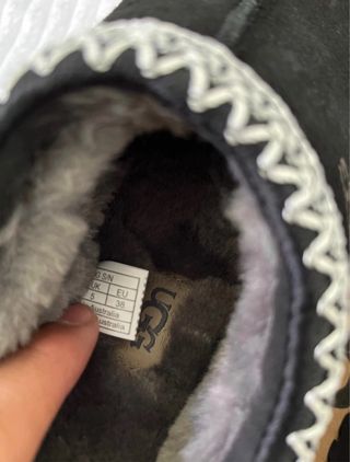 UGG Negro Zuecos Plataforma