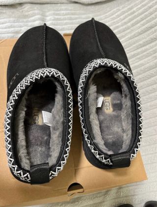 UGG Negro Zuecos Plataforma