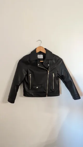 Chaqueta cuero niña Zara