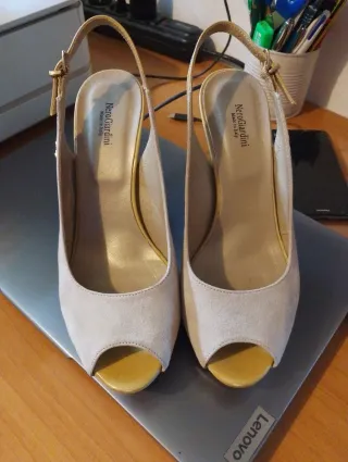 Sandalo donna NeroGiardini beige/giallo