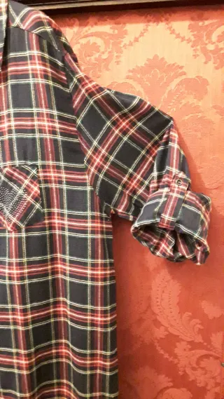 Camicione donna scozzese nuovo