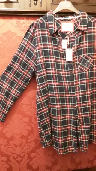 Camicione donna scozzese nuovo