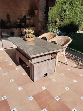 Mesa jardin convertible mesa de centro