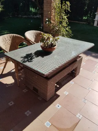 Mesa jardin convertible mesa de centro