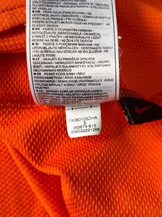 Camiseta nike Holanda 2008 Robben talla S naranja