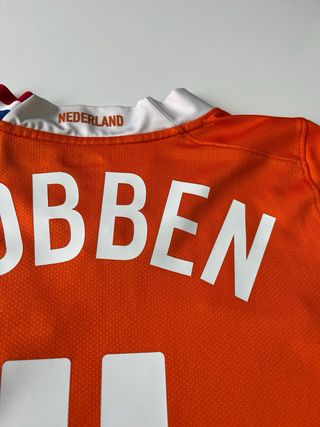 Camiseta nike Holanda 2008 Robben talla S naranja