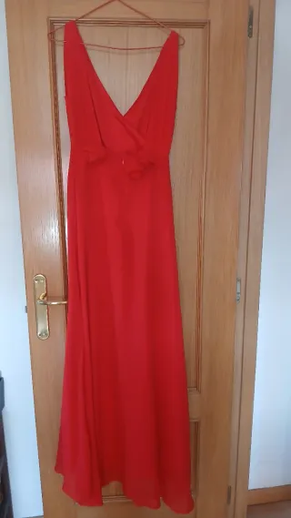 Vestido rojo largo