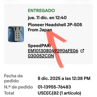 PIONEER HEADSHELL PORTACAPSULA CABEZAL