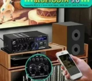 Amplificador AK380 Bluetooth 800W + Mando + Fuente