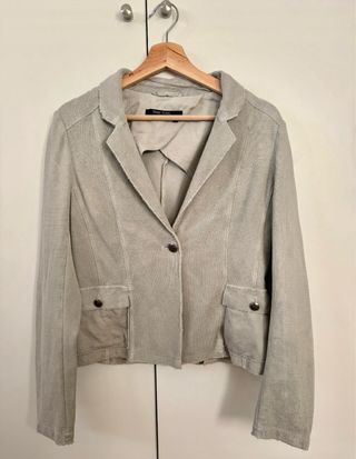 Chaqueta blazer algodón Marc Aurel gris piedra