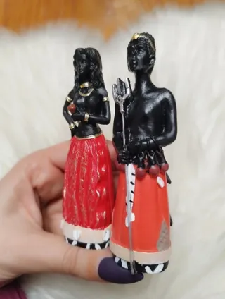 Conjunto Imagens Mini Exu e Pomba Gira
