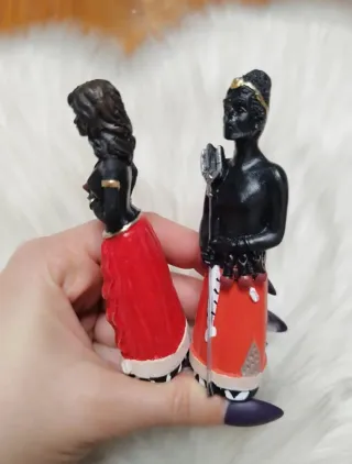 Conjunto Imagens Mini Exu e Pomba Gira
