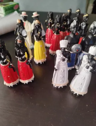 Conjunto Imagens Mini Exu e Pomba Gira