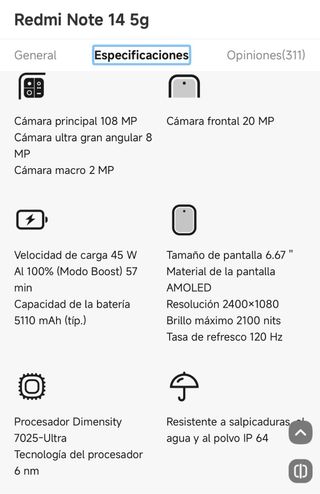 Xiaomi Redmi Note 14 5G black Nuevo sin estrenar!