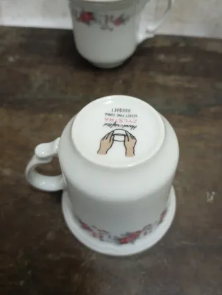 Liquidazione 2 tazze di porcellana Zystra