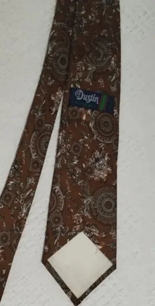 Corbata Dustin Seda Natural Estampada