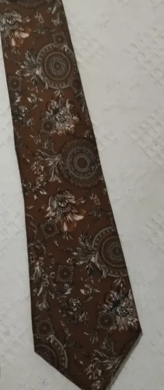 Corbata Dustin Seda Natural Estampada