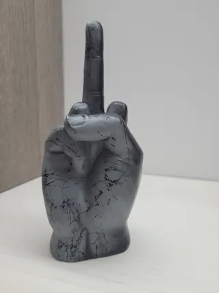 Mano Dito Medio Pop Art Nero