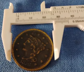 Moneta 1 Centesimo USA Braided Hair 1851