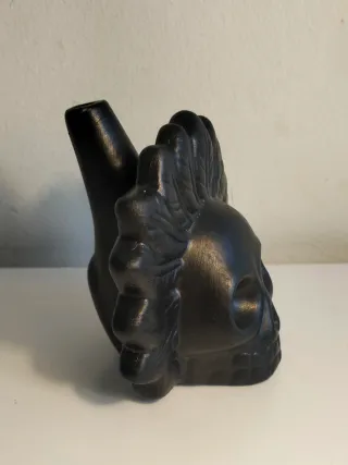 Silbato de la muerte Azteca Negro.