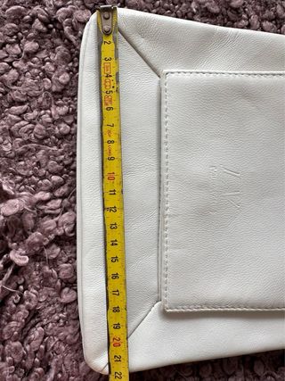 Bolso vintage piel Laura Vidal blanco/crema