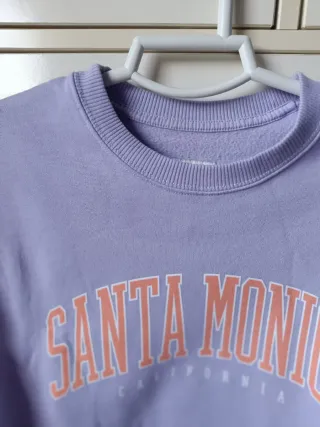 Sudadera Hollister lila talla S