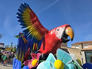 Carroza Carnaval Loro/guacamayo Gigante