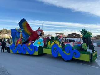 Carroza Carnaval Loro/guacamayo Gigante