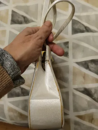 Bolso fiesta Teddy Sonrisas marfil/crema, nuevo