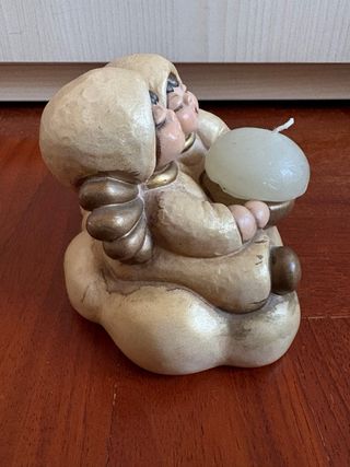 THUN Coppia Di Angeli Su Nuvola Con Candela 15x10